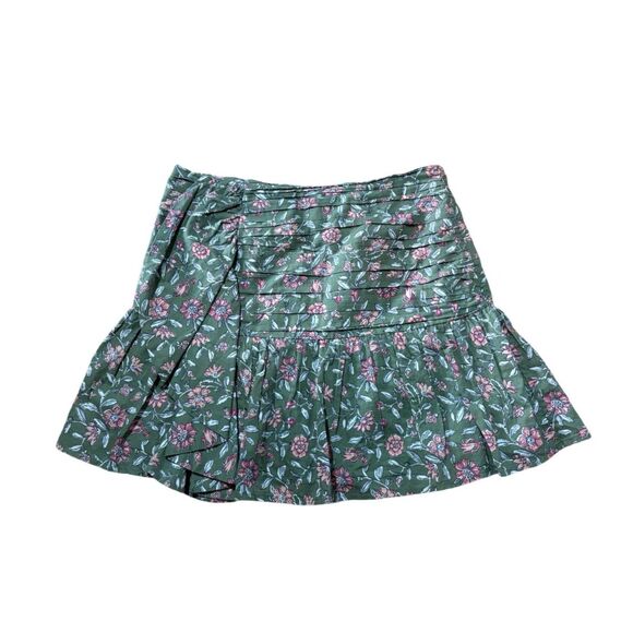 Sezane Green Floral Mini Skirt - Picture 2 of 9